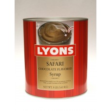Lyons Magnus Safari Chocolate Syrup 6/#10 Cans 185